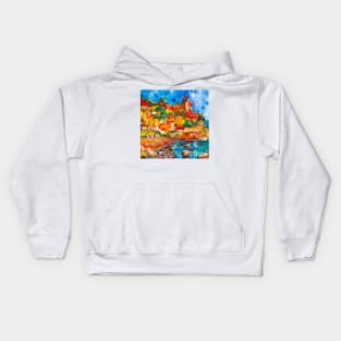 Spanish Village by The Sea Kids Hoodie